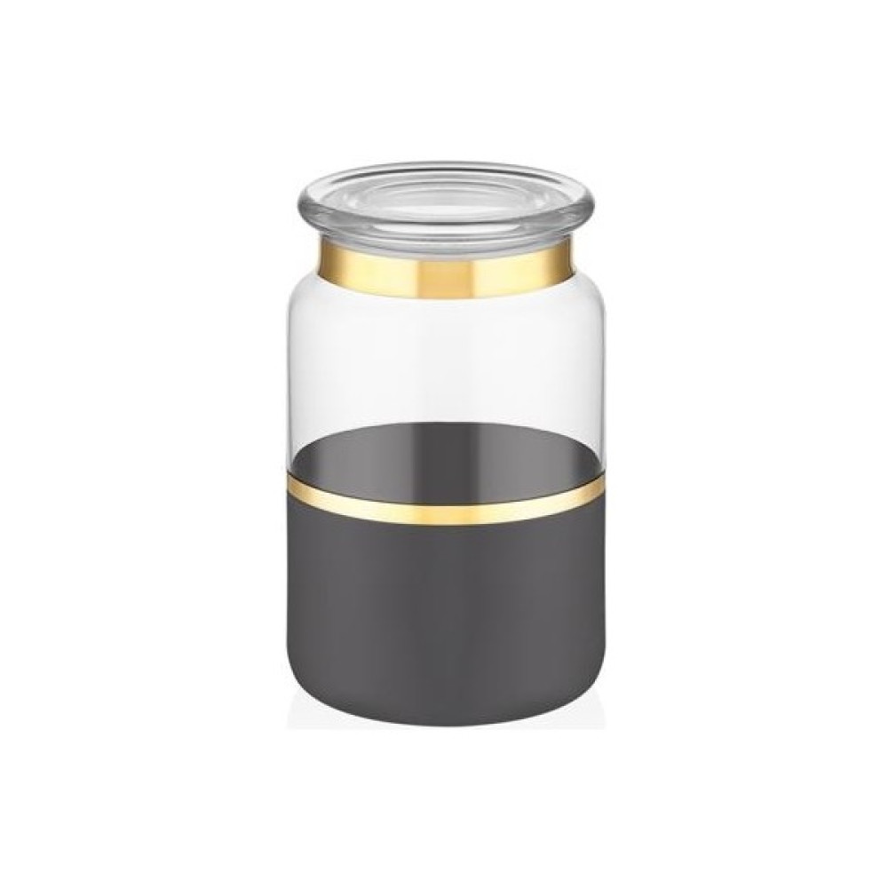 Gordion M06305-AB Kavanoz 15 x 10 cm. Vision Black Saklama Kapları Fiyatı