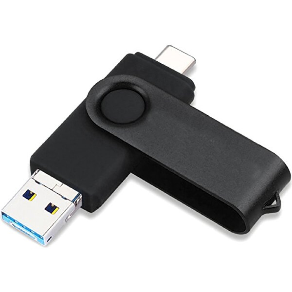 Gorgeous 3'ü 1 Arada USB Flash Sürücü Type-C+Mikro-Usb+Usb3.0 Mini Memory STICK-32G (Yurt Dışından) - Siyah - 32 GB Flash Bellekler Fiyatı