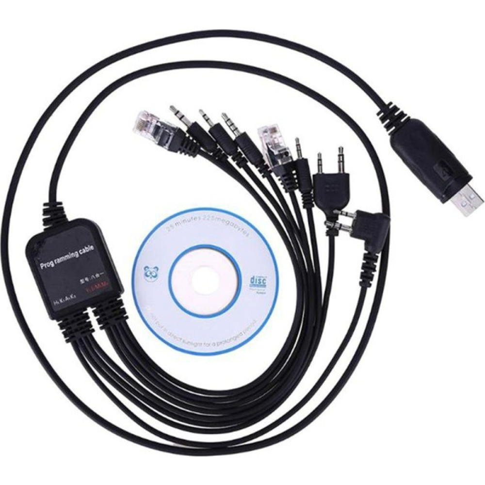 Gorgeous Baofeng Kenwood Puxıng Uv-5r Yaesu Için 8'i 1 Arada USB Programlama Kablosu (Yurt Dışından) - Siyah Cep Telefonu Şarj Cihazı Fiyatı