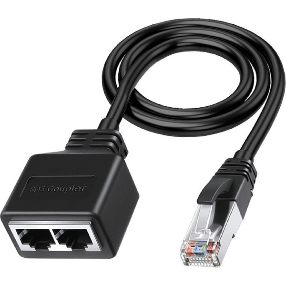 Gorgeous Lan Ethernet Adaptador RJ45 Erkek - 2 Dişi Ayırıcı RJ45 1 - 2 Ethernet Lan Ağ Adaptör Kablosu (Yurt Dışından) - Siyah Bilgisayar Çevirici ve Adaptörü Fiyatı