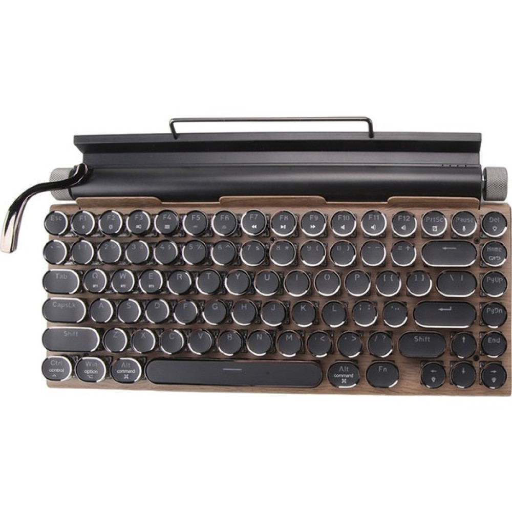 Gorgeous Retro Daktilo Klavye Kablosuz Bluetooth Klavye Usb-Ahşap Rengi (Yurt Dışından) - Siyah Oyuncu Klavyesi Fiyatı