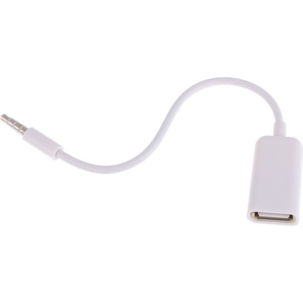 Gorgeous USB Dişi - Aux 3.5mm Erkek Jak Fişi Ses Dönüştürücü Kablosu (Yurt Dışından) - Beyaz Cep Telefonu Şarj Cihazı Fiyatı