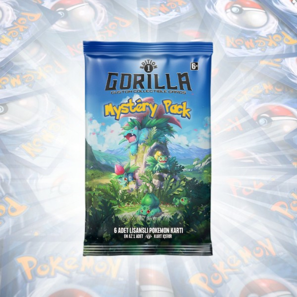 Gorilla 1st Edition Pokemon Mystery Pack - Orjinal 1st Edition Pokemon Kartları Oyun Takımları Fiyatı