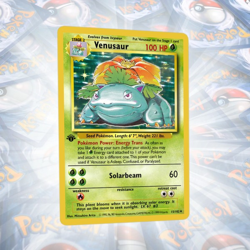 Gorilla Venusaur 1st Edition Base Set Vintage Holo Custom Proxy Pokemon Kartı Oyun Takımları Fiyatı