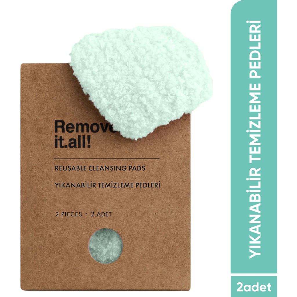 Görkito Remove it.all! Yıkanabilir Temizleme Pedleri 2 Adet Reusable Cleansing Pads 2 Pieces Makyaj Temizleyicileri Fiyatı