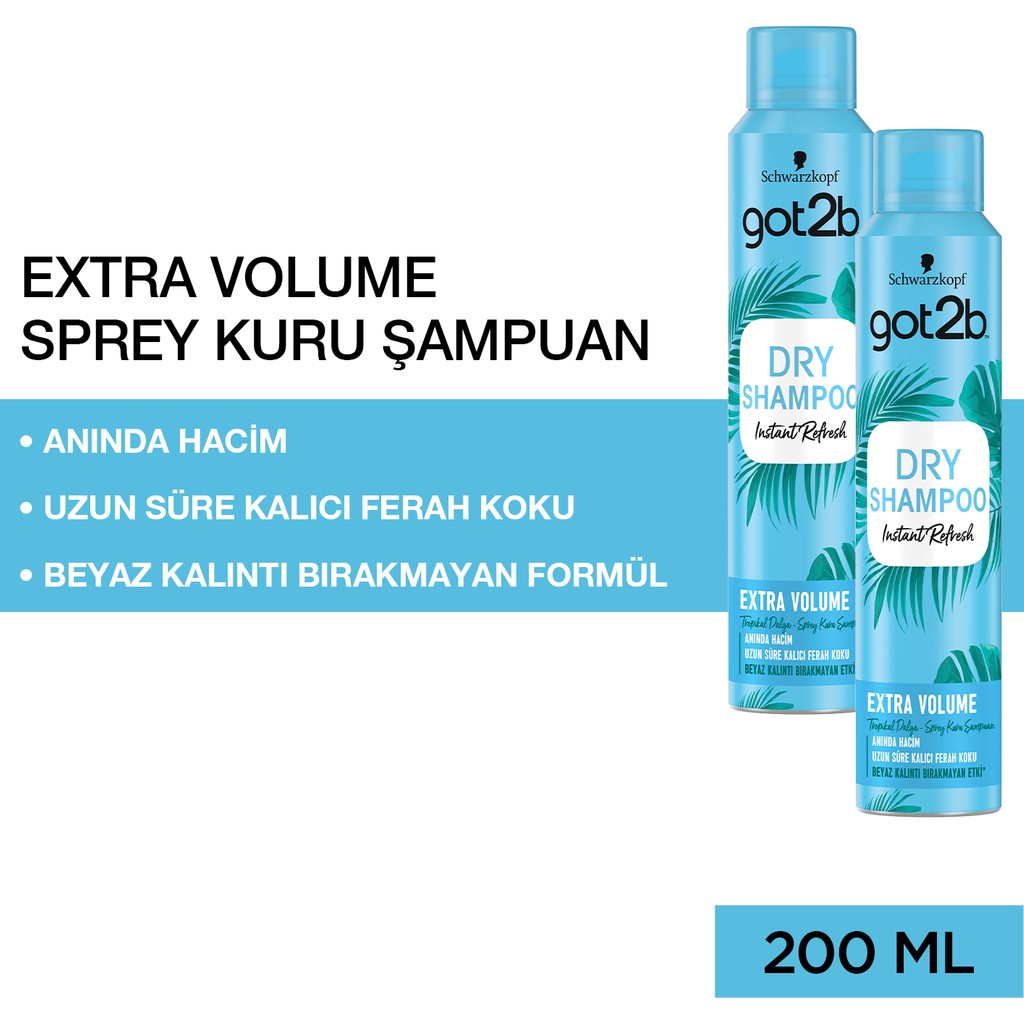 Got2B Fresh It Up Volume Kuru Şampuan 200 Ml *2 Adet Şampuan ve Saç Kremi Fiyatı