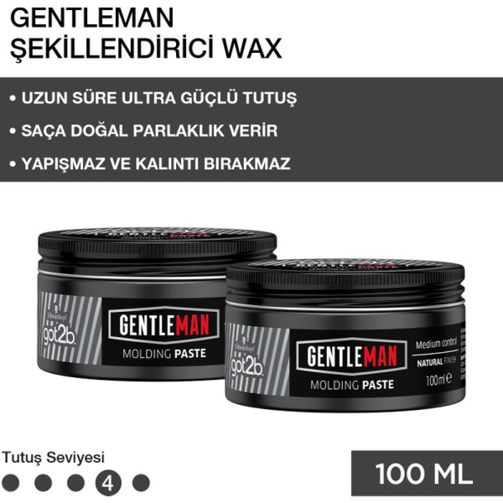 Got2B Got2B Gentleman Şekillendirici Wax 100 Ml X 2 Adet Saç Şekillendirici Krem Fiyatı
