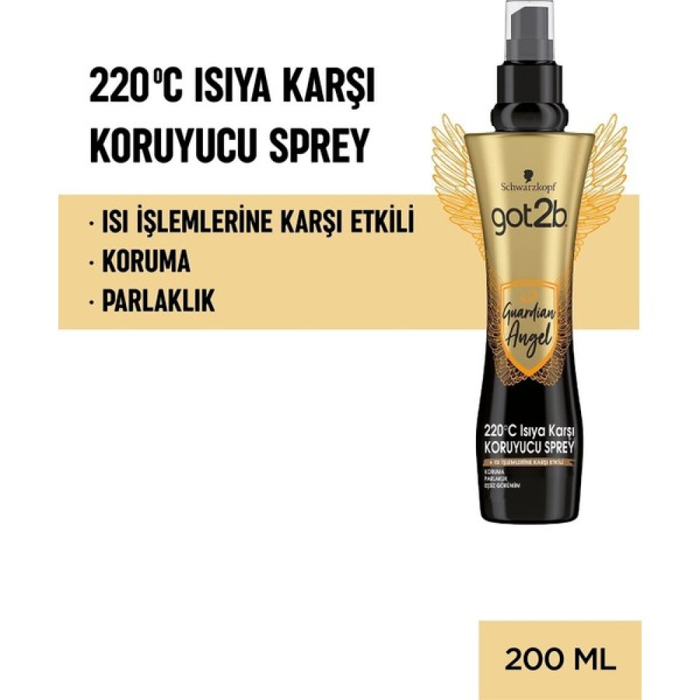 GOT2B Guardıan Angel Isıya Karşı Koruyucu Sprey 200 ml 5012583201885 Saç Şekillendirici Sprey Fiyatı