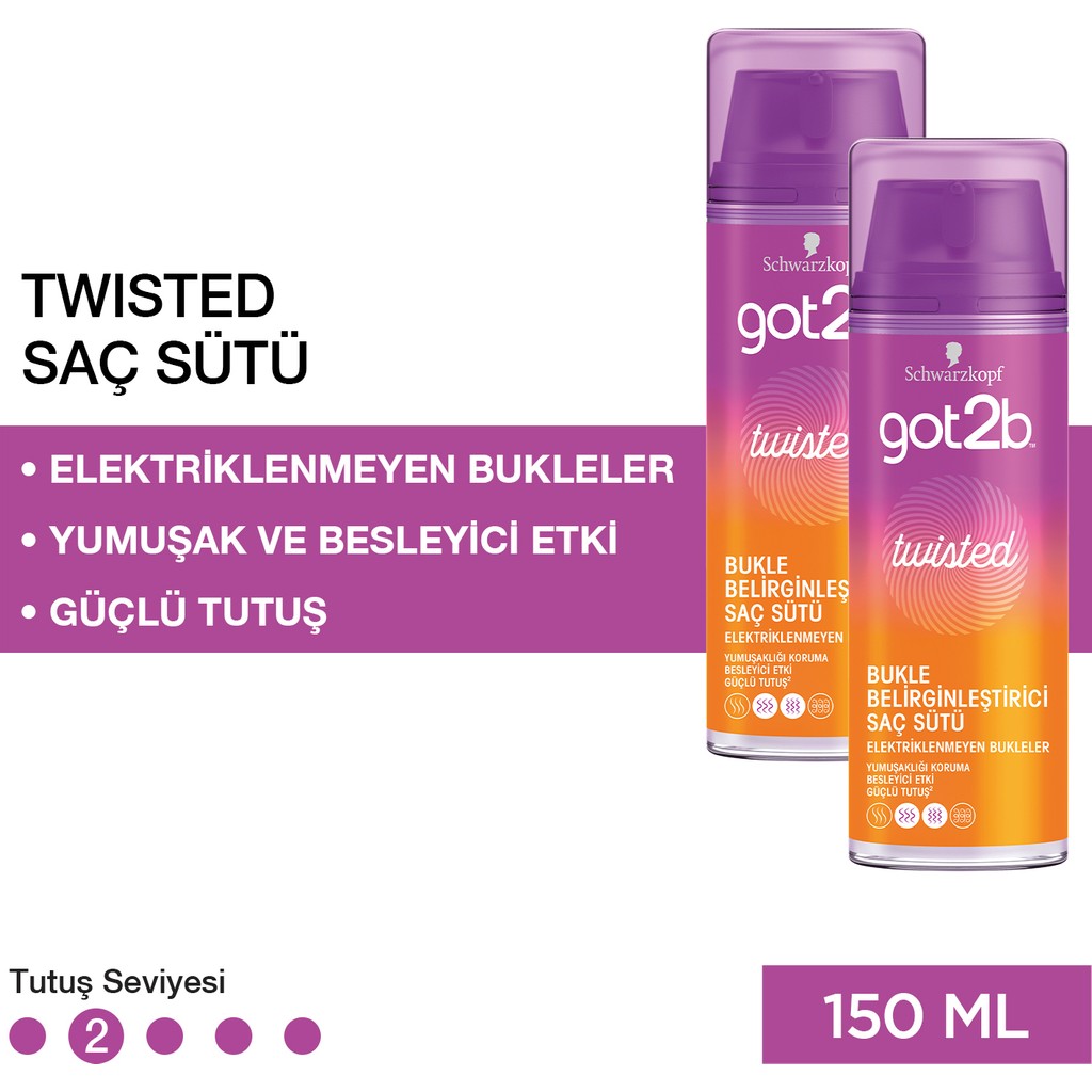 Got2B Twisted Bukle Belirginleştirici Saç Sütü 150 Ml X 2 Adet Diğer Fiyatı