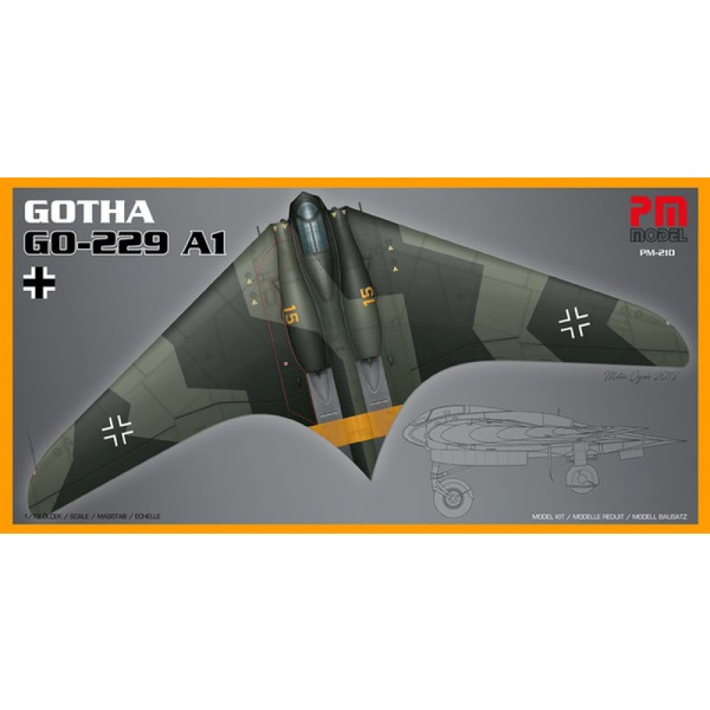 Gotha Go 229 A1 PM Model Demonte Plastik Uçak Maket Kiti Maket Fiyatı