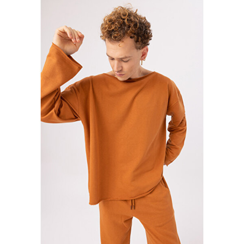 Gothamvibes Erkek Calm Oversize Tarçın Sweatshirt Erkek Sweatshirt Fiyatı