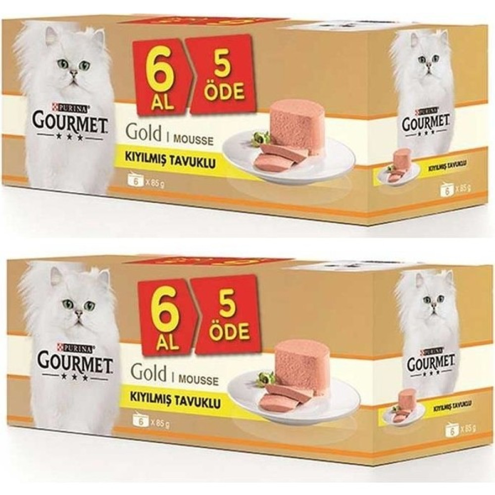 Gourmet Gold 2 Kutu(12 Adet) Kıyılmış Tavuklu Kedi Konserve 85 gr Evcil Hayvan Ürünleri Fiyatı