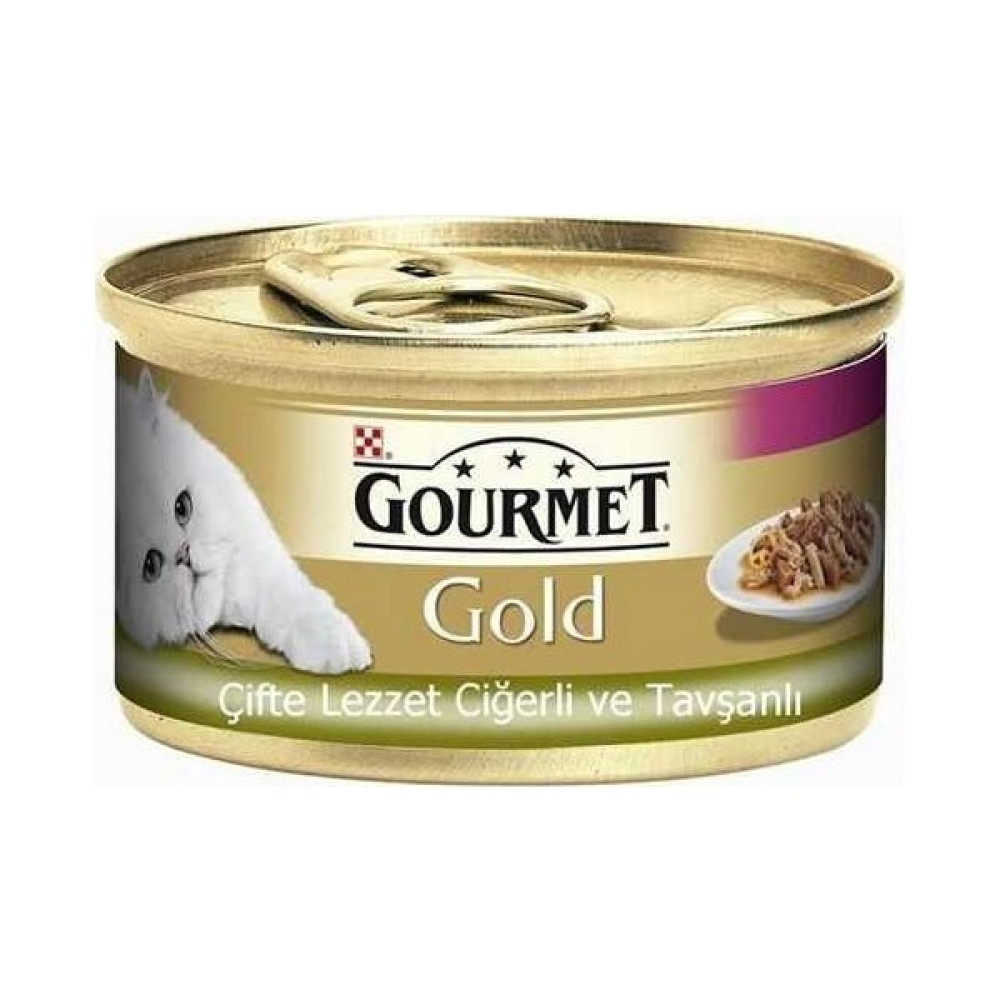 Gourmet Gold® Çifte Lezzet Ciğerli&Tavşanlı Yaş Kedi Maması 85 gr Evcil Hayvan Ürünleri Fiyatı