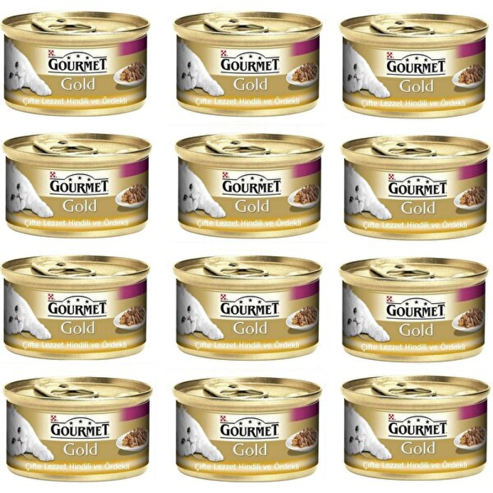 Gourmet Gold Çifte Lezzet Hindi ve Ördek Kedi Konserve 85GR x 12 Evcil Hayvan Ürünleri Fiyatı