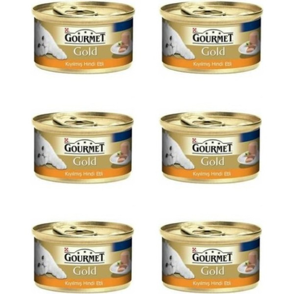 Gourmet Gold Hindi Etli Yetişkin Kıyılmış Kedi Konservesi 6X85 gr Evcil Hayvan Ürünleri Fiyatı