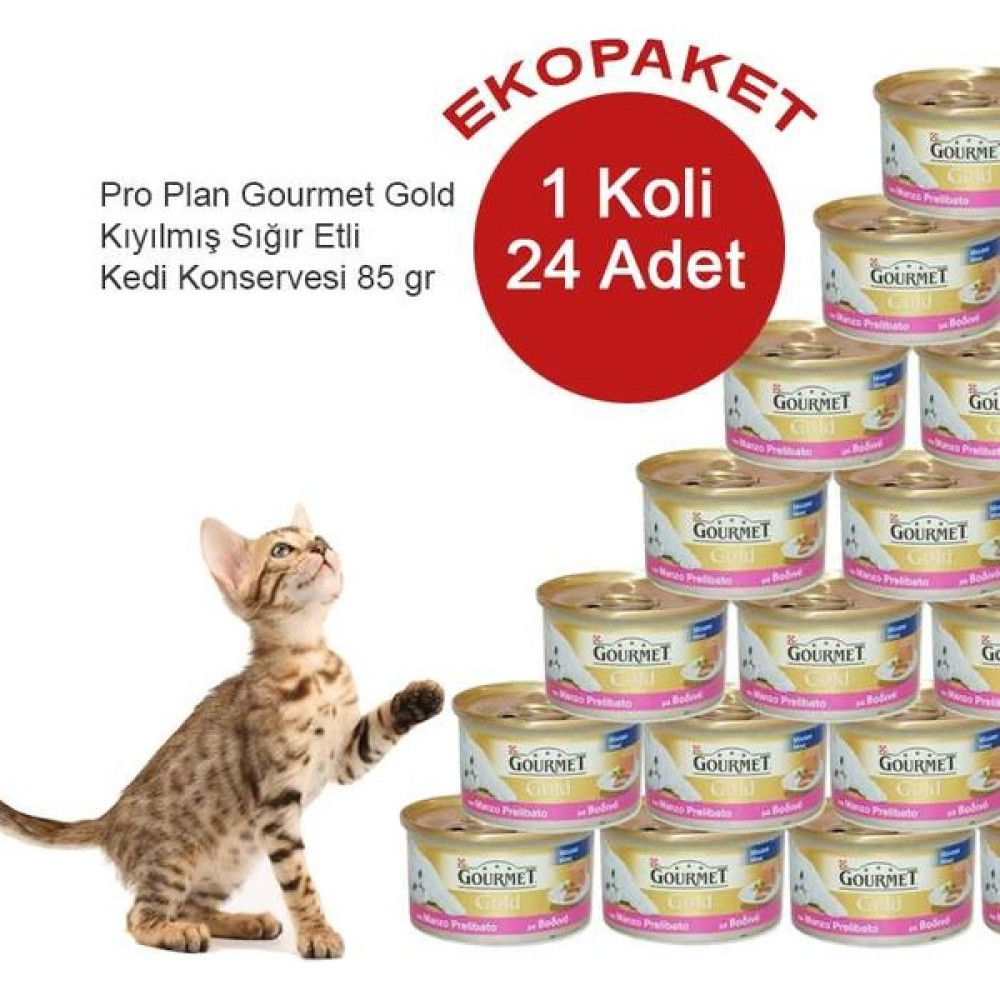 Gourmet Gold Kıyılmış Sığır Etli Kedi Konserve Maması 24 Al 20 Öde Evcil Hayvan Ürünleri Fiyatı
