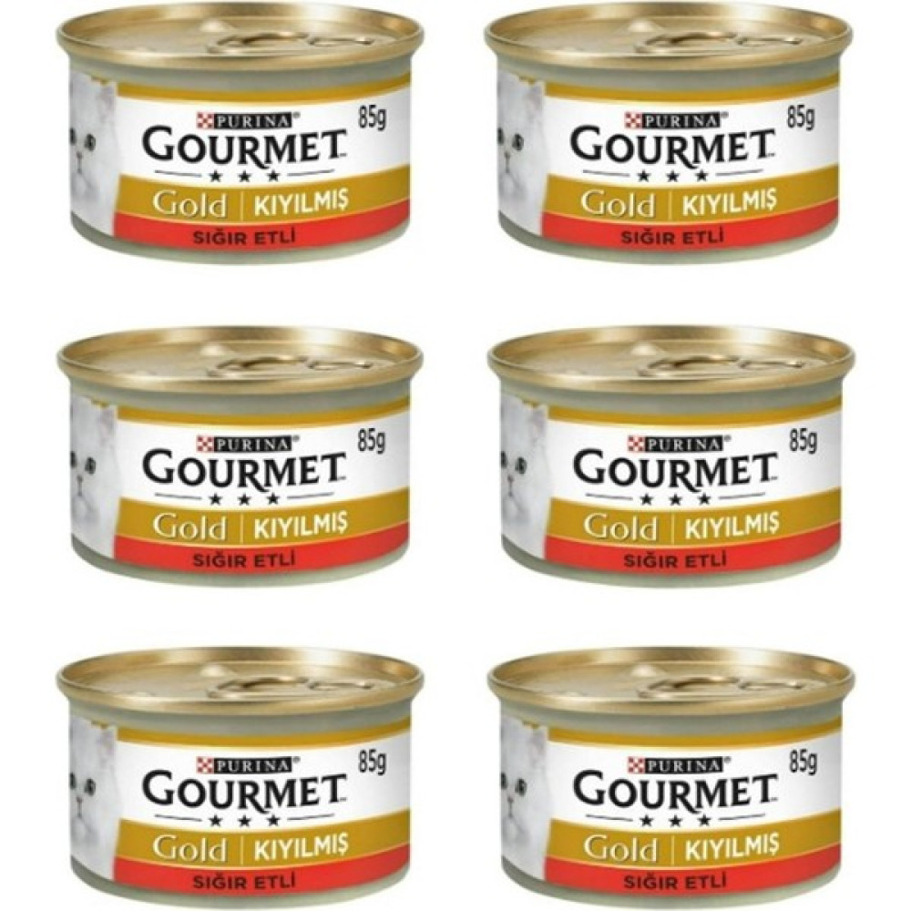 Gourmet Gold Kıyılmış Sığır Etli Kedi Konservesi 6X85 gr Evcil Hayvan Ürünleri Fiyatı