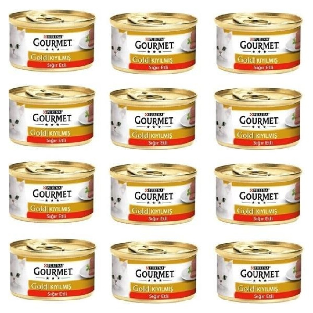 Gourmet Gold Kiyilmis Sigir Etli Kedi Konservesi 85gr 12 Adet Evcil Hayvan Ürünleri Fiyatı