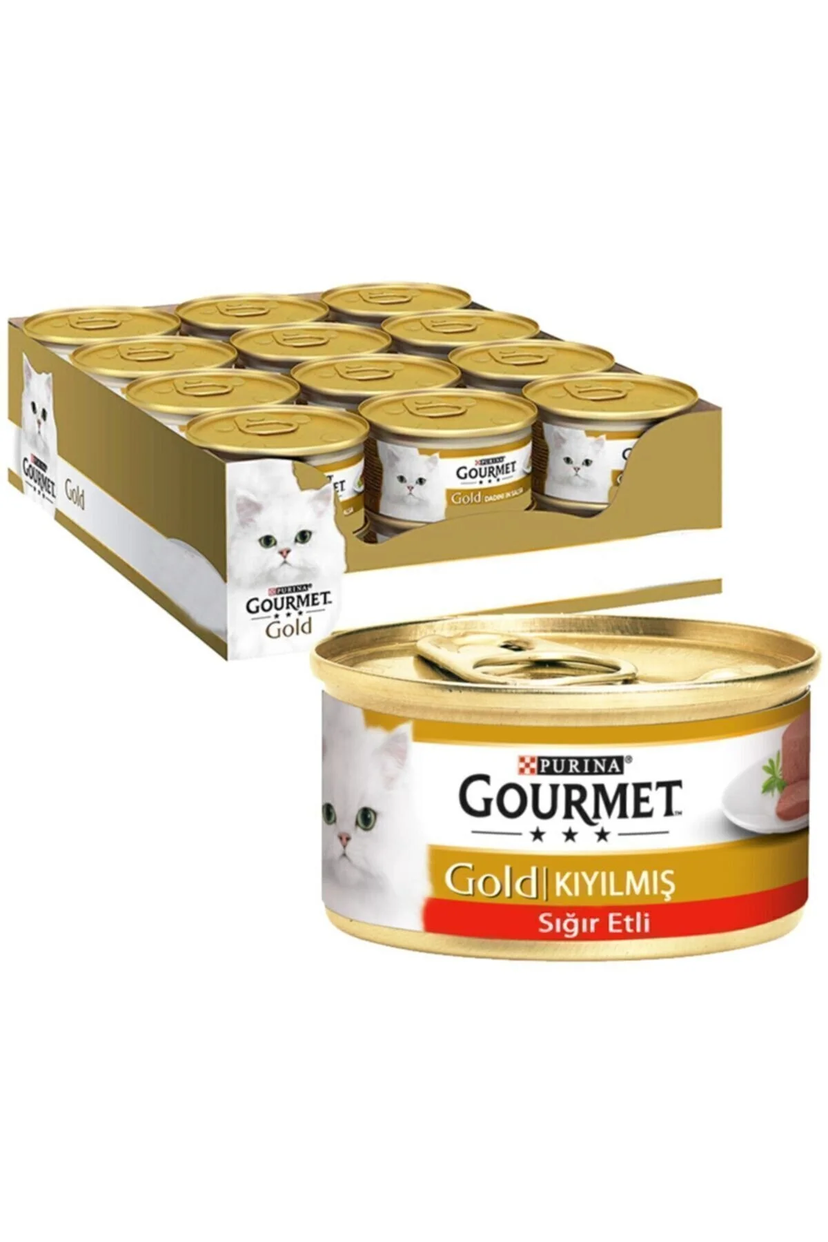 Gourmet Gold Kıyılmış Sığır Etli Kedi Yaş Maması 85 Gr (12 Adet)" Evcil Hayvan Ürünleri Fiyatı