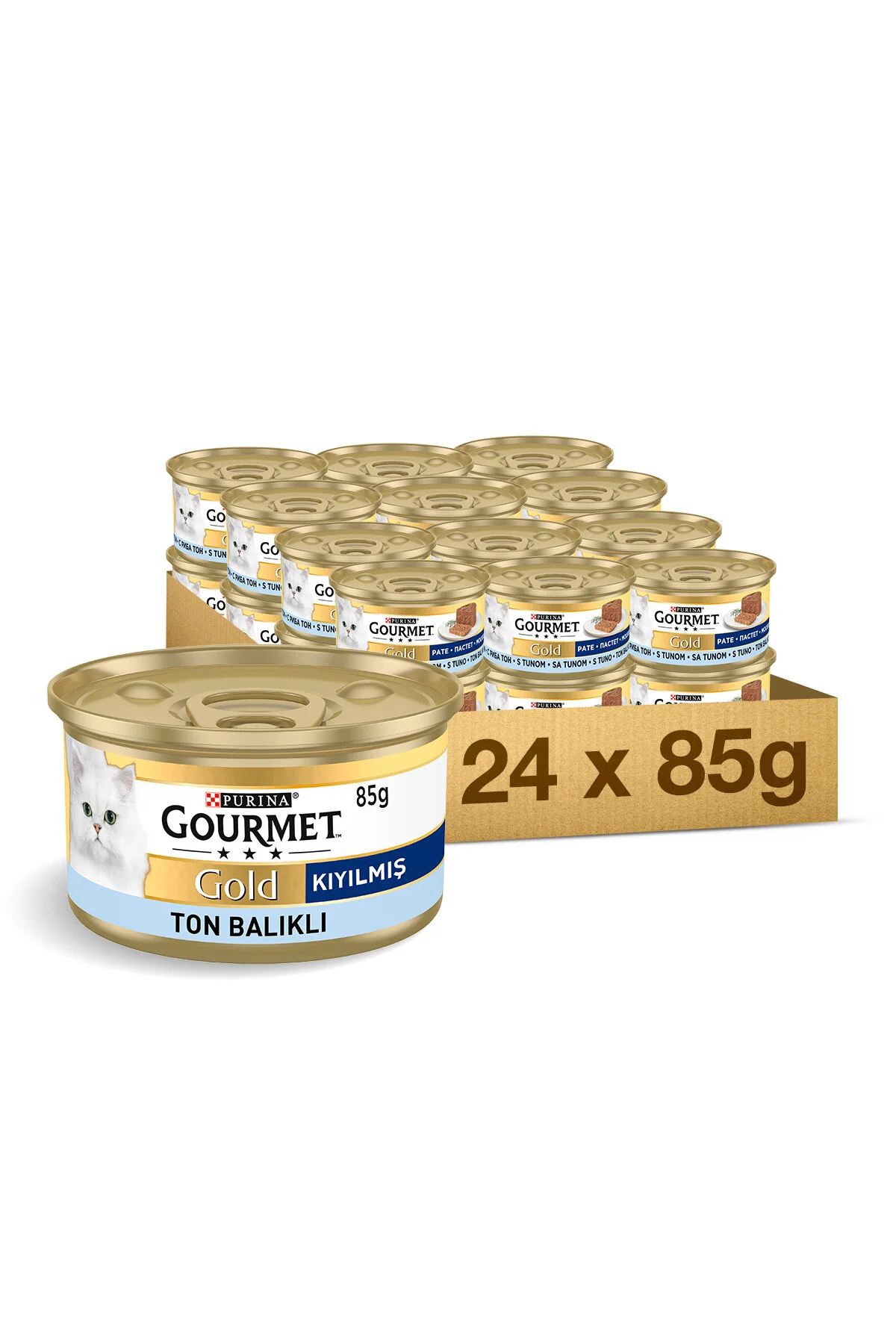 Gourmet Gold Kıyılmış Ton Balıklı Kedi Konservesi 24x85gr" Evcil Hayvan Ürünleri Fiyatı