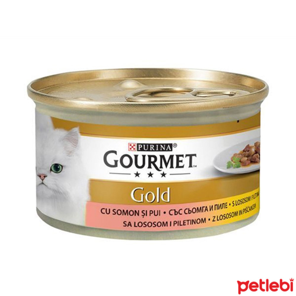 Gourmet Gold Parça Etli Somonlu ve Tavuklu Kedi Konservesi 85gr Evcil Hayvan Ürünleri Fiyatı