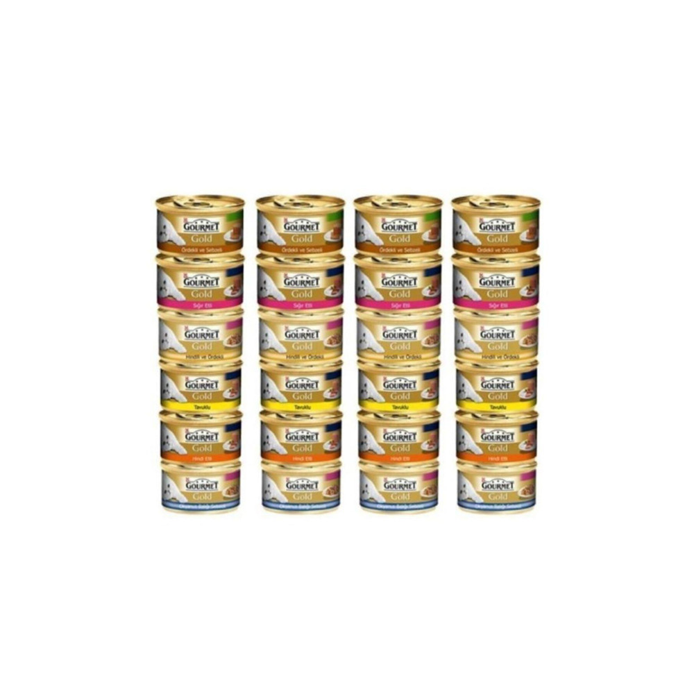 Gourmet Karışık 24 Adet Konserve Kedi Maması Evcil Hayvan Ürünleri Fiyatı