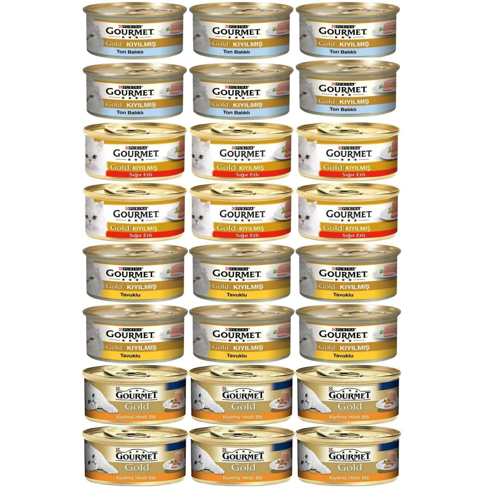 Gourmet Karışık Kıyılmış Konserve Yetişkin Kedi Yaş Maması 24 X 85 G Evcil Hayvan Ürünleri Fiyatı