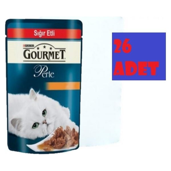 Gourmet Perle Izgara Sigir Etli Yetiskin Kedi Konservesi 85GR(26 Adet) - 26 lı Evcil Hayvan Ürünleri Fiyatı