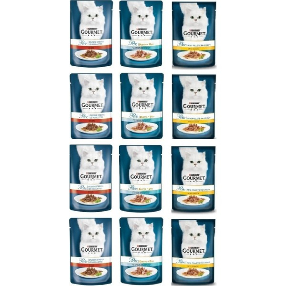 Gourmet Perle Proplan Gourmet Perle Izgara 3 Çeşit Karma Kedi Konserve 85 Gr. x 12 Adet - 85gr Evcil Hayvan Ürünleri Fiyatı