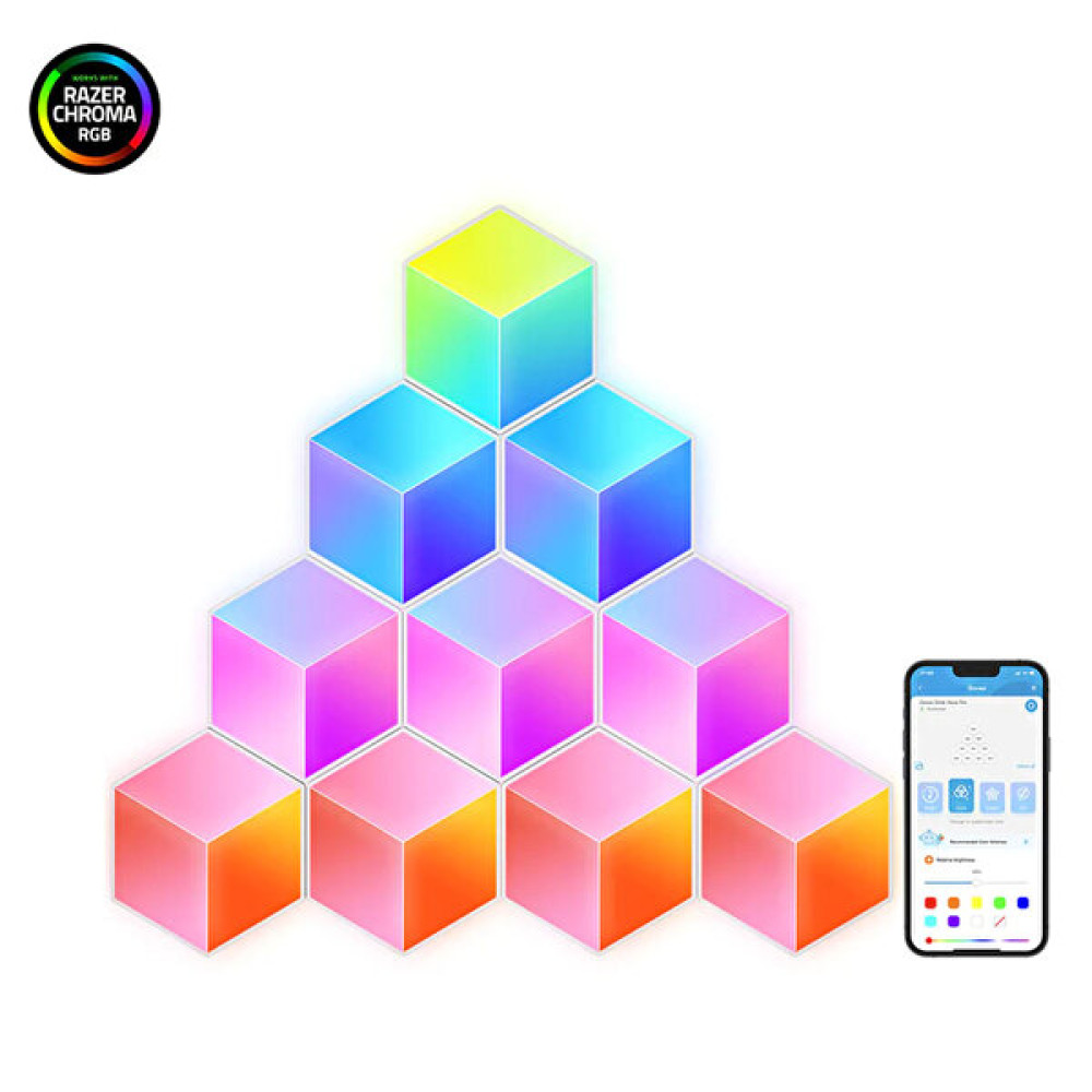 Govee Glide Hexa Pro 3D Işık Panelleri - RGB Duvar Lambası Led Aydınlatmalar Fiyatı