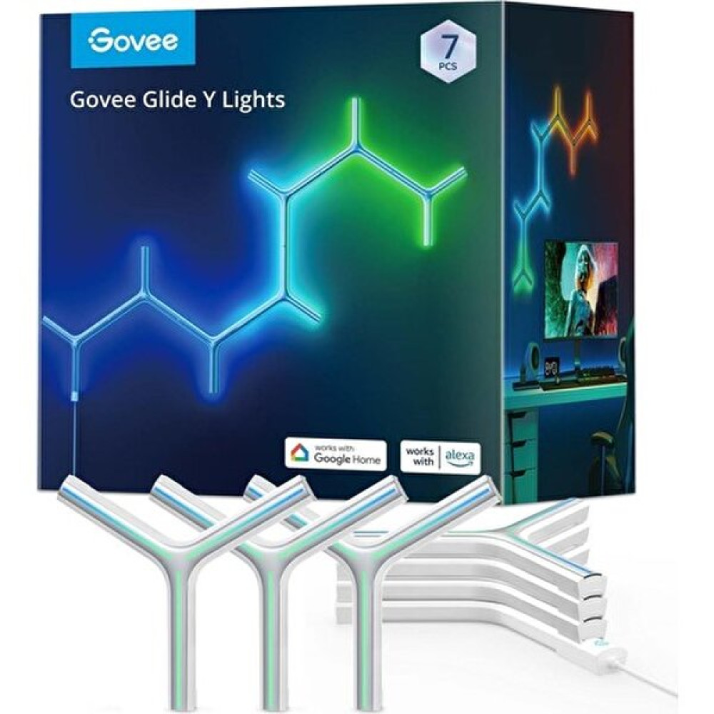 Govee H6065301 7'li Y Panel Beyaz Duvar Aydınlatması Led Aydınlatmalar Fiyatı