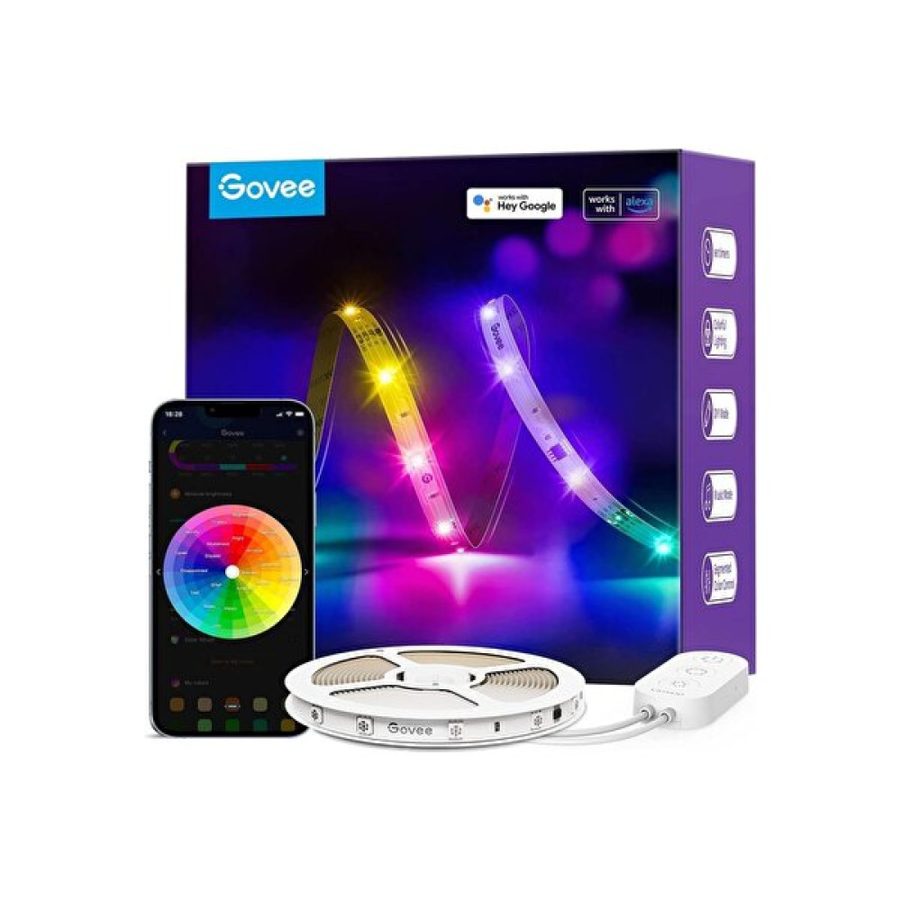 Govee H618A Rgbic 5 M Basic WiFi ve BT Led Şerit Led Aydınlatmalar Fiyatı