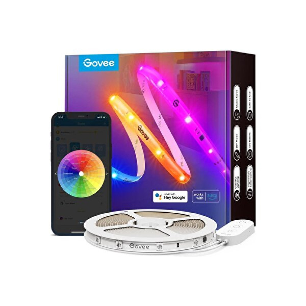 Govee H619A Rgbic 5 M WiFi - Bt Led Şerit Kaplamalı Led Aydınlatmalar Fiyatı