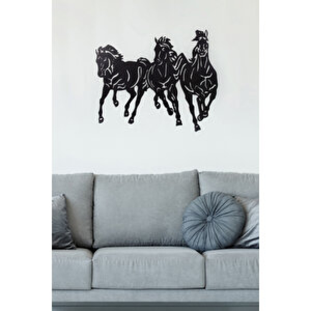 Gowpenart 3'lü At Ev ve Ofis Metal Duvar Tablosu- 58x69 Cm Tablo & Poster Fiyatı