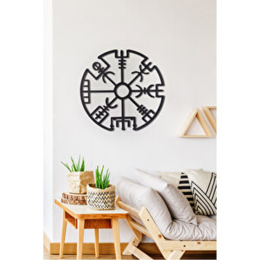 Gowpenart Çerçevesiz Vegvisir Ev ve Ofis Metal Duvar Tablosu- 60 x 60 Cm Tablo & Poster Fiyatı