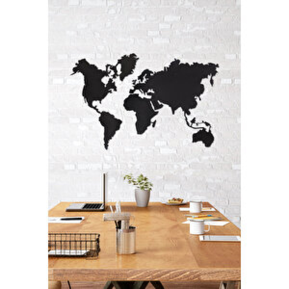 Gowpenart Düz Dünya Haritası Ev ve Ofis Metal Duvar Tablosu - 90 x 140 Cm Tablo & Poster Fiyatı
