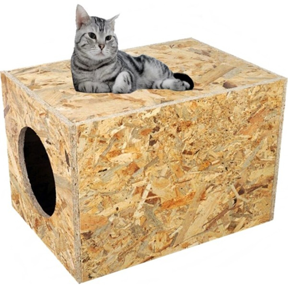 Goxawee Kedi Evi Dış Ortam Uygun Ahşap Kedi Evi Osb 40X30X30 cm Evcil Hayvan Ürünleri Fiyatı