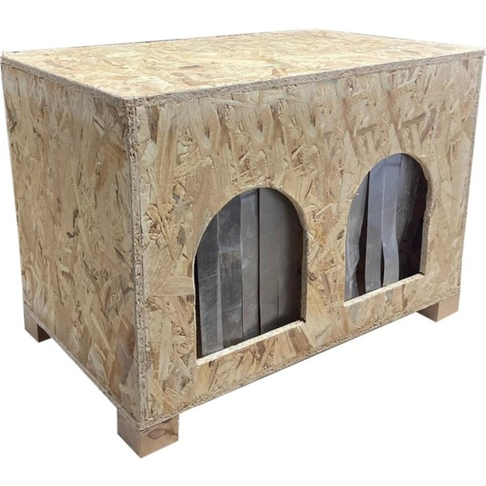 Goxawee Kedi Kulubesi Dış Ortam Uygun Ahşap Kedi Evi Double Osb 61X41X36 cm Evcil Hayvan Ürünleri Fiyatı