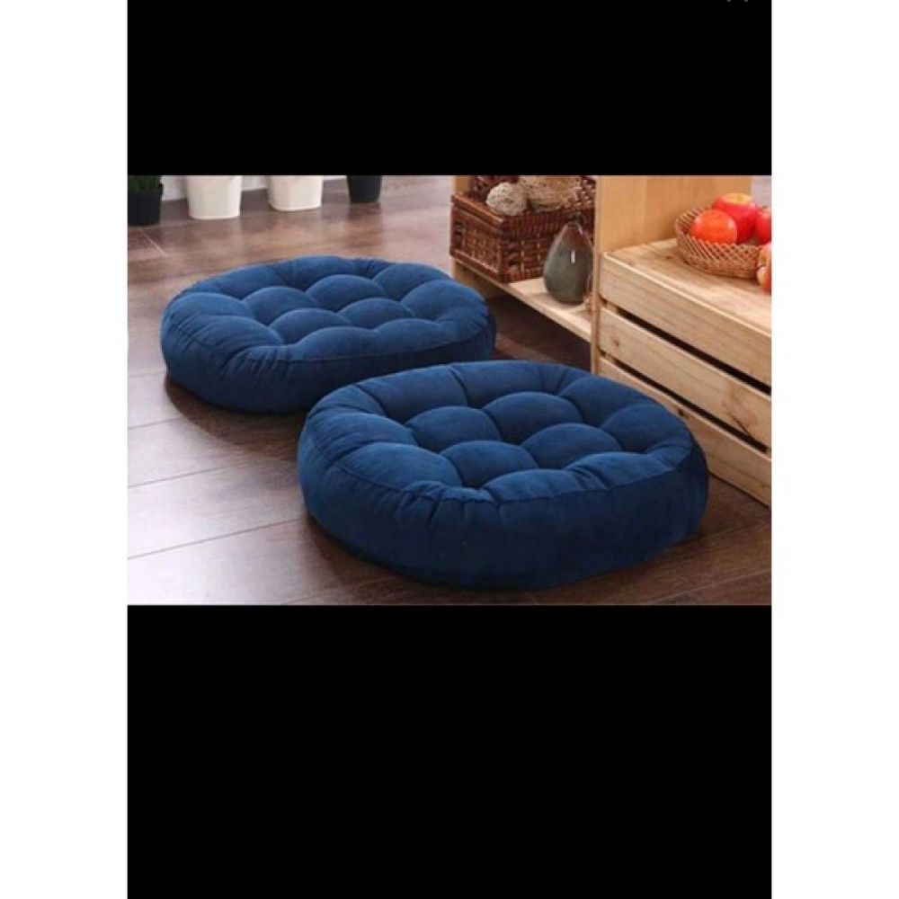 Gözdehome 2 Adet Yuvarlak Yer Minderi 65*65*10 Cm. Minder Lacivert Salon & Oturma Odası Tekstili Fiyatı