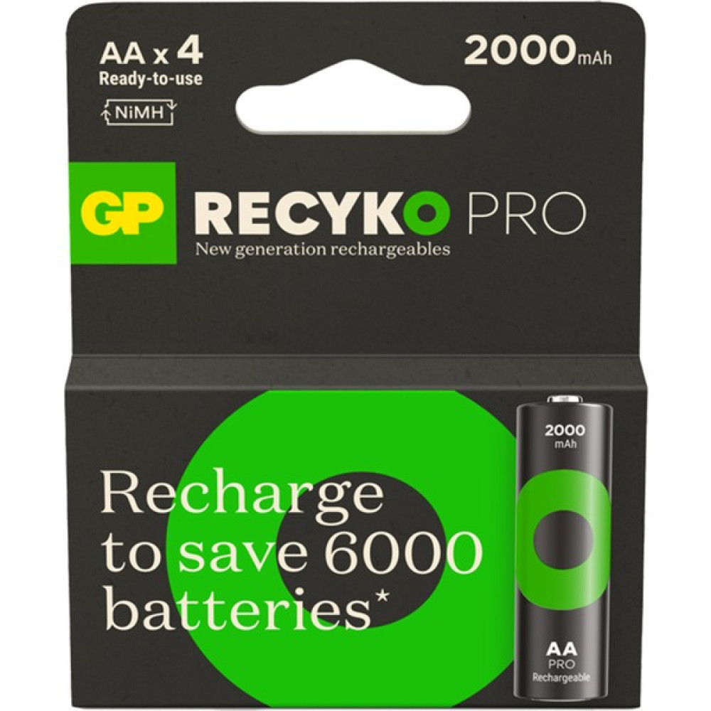 GP Batteries Gp Recyko Pro Aa Kalem Ni-Mh Şarjlı Pil 1.2 Volt 4'lü Kart Kalem & Yazı Gereçleri Fiyatı