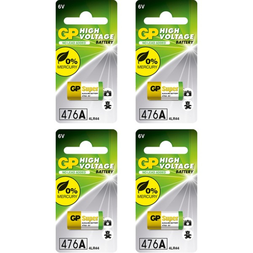 Gp batteries GP476A Süper Alkalin 476A/PX28A/A544/4LR44 Boy Pil, 6 Volt, Tekli Kart 4 Adet Pil Diğer Fiyatı