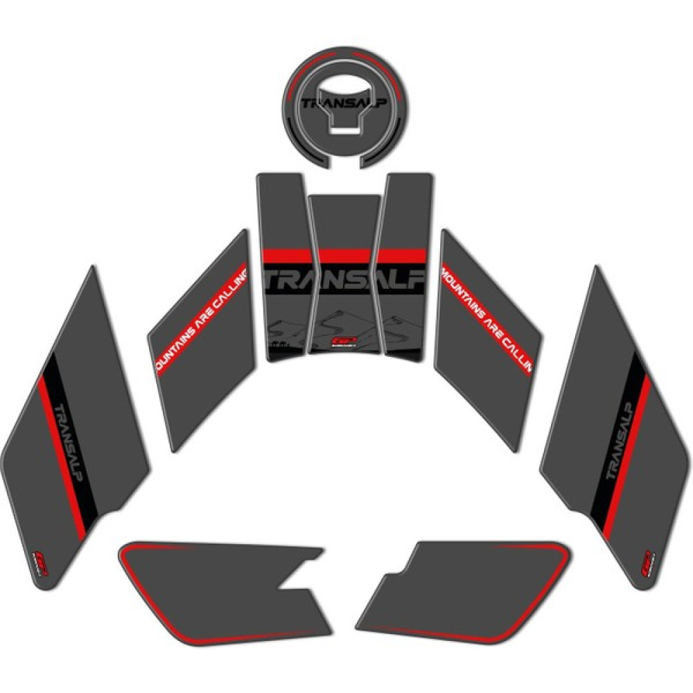GP Kompozit Honda XL750L Transalp 2023-2024 Uyumlu Tank Pad Gri Motorsiklet Çantaları Fiyatı