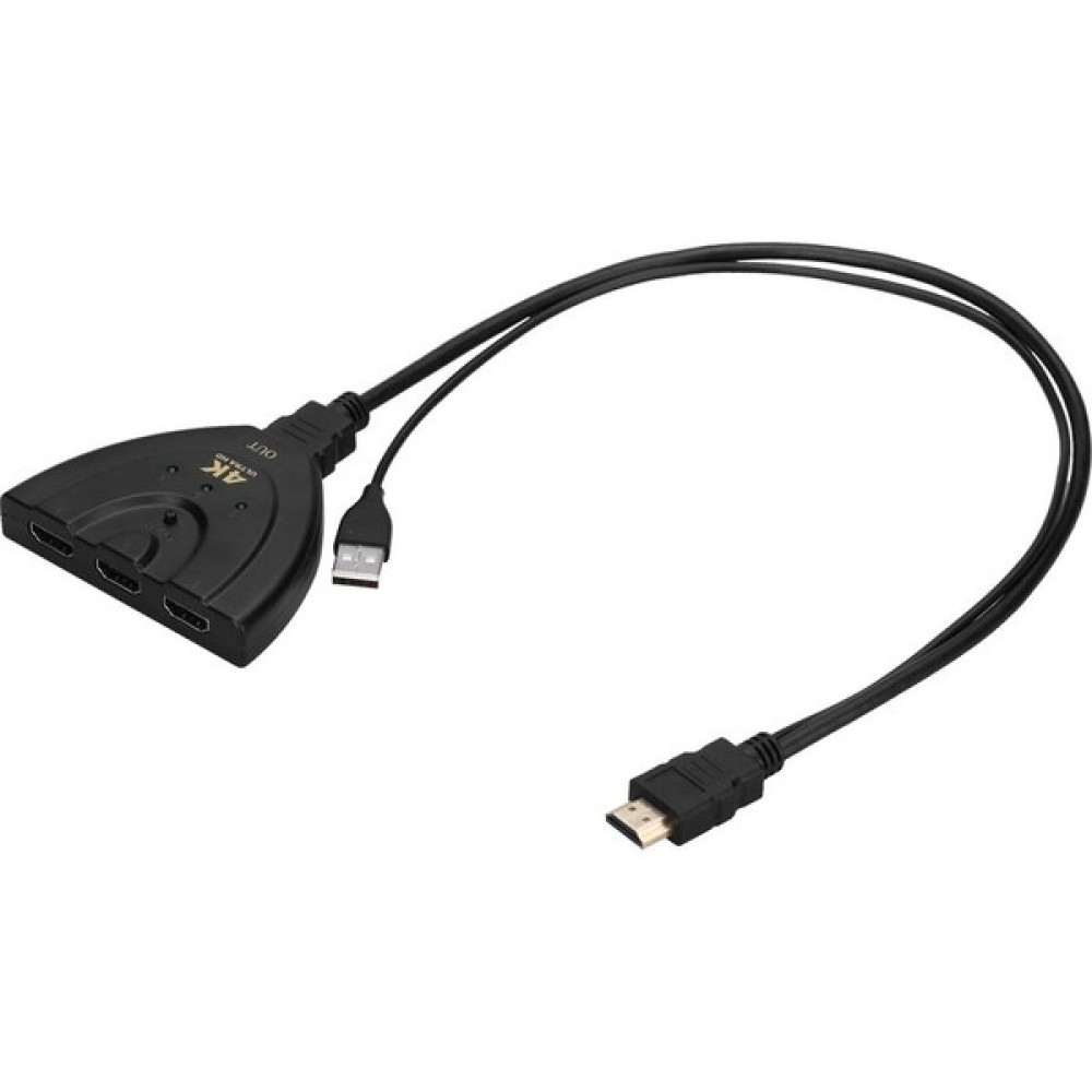 Gplus 4K304U HDMI 4K Ultra Hd 2160P USB Pigtail Güç Kablolu HDMI Switch Seri & Paralel Kablo Fiyatı