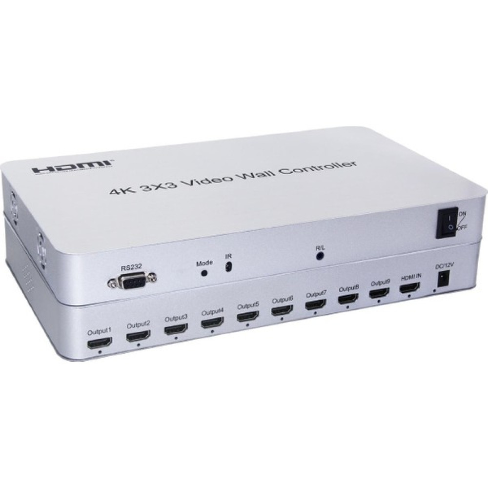 Gplus 4KVW346 3x3 Video Wall Controller 4K Ultra Hd HDMI Duvar Ekran Denetleyici 1x9 Tv Görüntü Genişletici Seri & Paralel Kablo Fiyatı