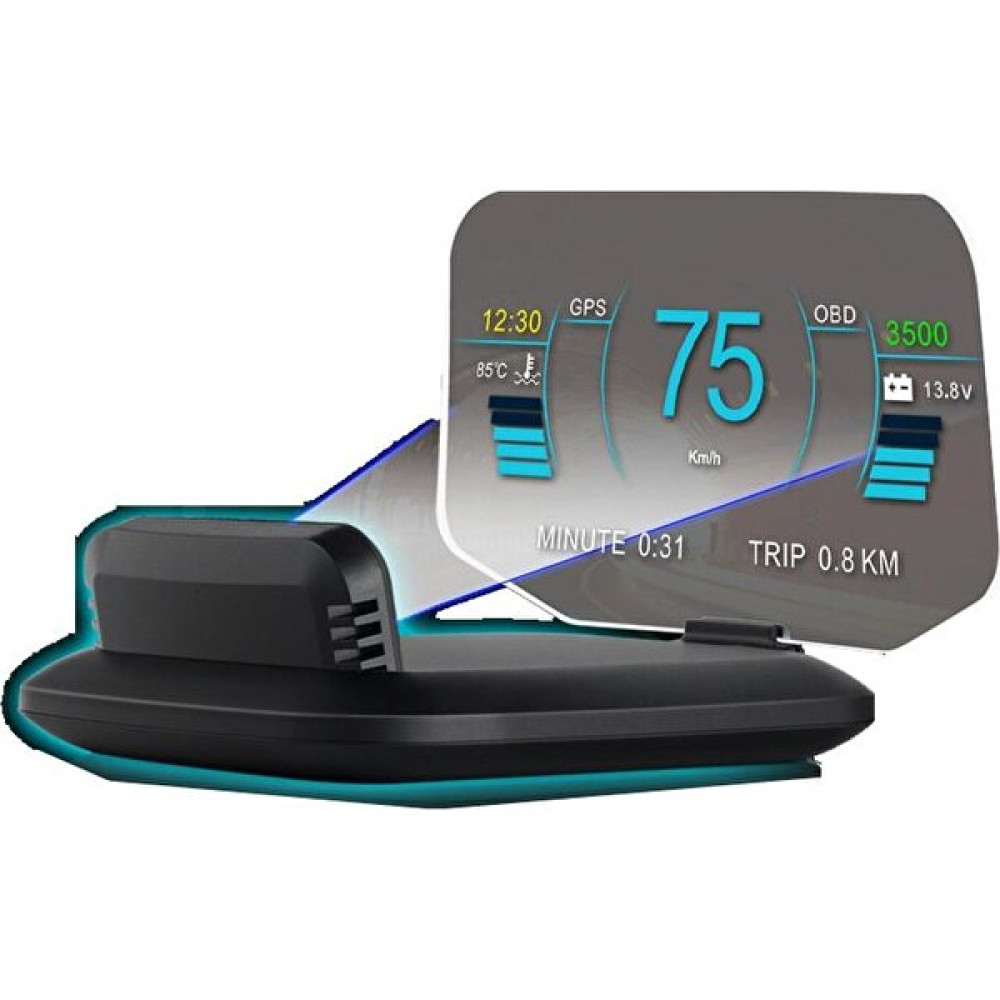Gplus C1 Hud Head Up Display Obd ve Gps Destekli 4 Fonksiyon Araç Data Yansıtıcı Alarmlı Erken Uyarı Sistemi Hız Devir Gösterge Ekranı Oto Video & Navigasyon Cihazları Fiyatı