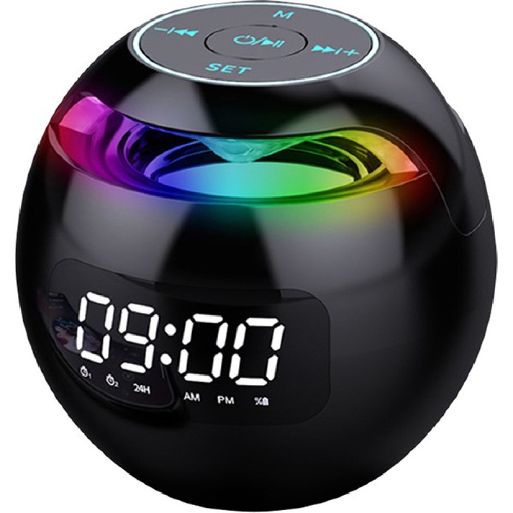 Gplus G90S Radyolu Çift Alarmlı Işıklı Dijital LED Göstergeli Bluetooth 5.0 Çok Fonksiyonlu Şarj Edilebilir Hoparlörlü Masa Saati - Siyah Alarmlı Saatler & Radyolar Fiyatı