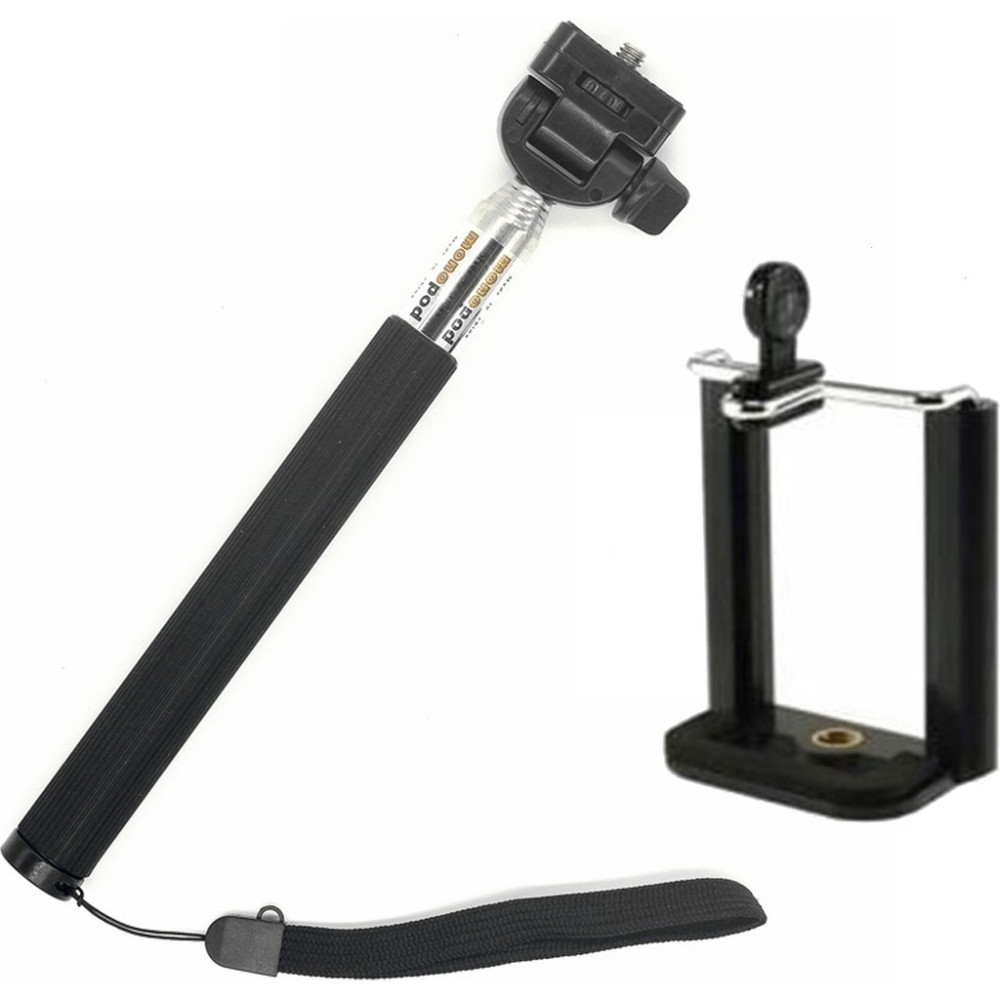 Gplus GP55P Tüm Sjcam Eken Gopro Aksiyon Kamera Monopod ve Tripodlarıyla Uyumlu 1/4 Inç Bağlantılı Telefon Tutuculu 110 cm 2 Parça Monopod Seti Aksiyon Kamera Aksesuarları Fiyatı
