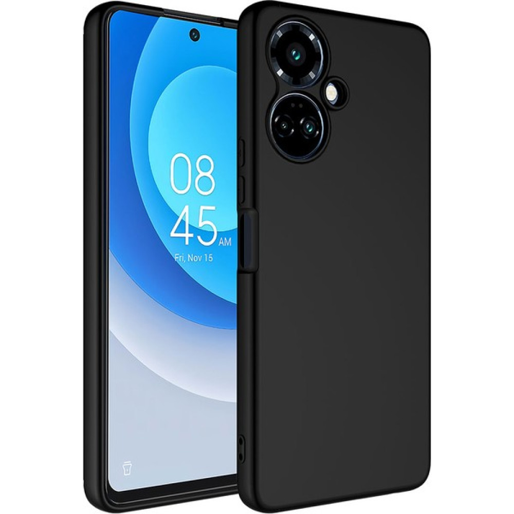 Grabono Tecno Spark 9 Pro Kılıf Kadife Iç Kaplama Leke Tutmaz Silinebilir Liquid Silikon Case - Siyah - HBCV00005MD2JS Cep Telefonu Kılıfı Fiyatı