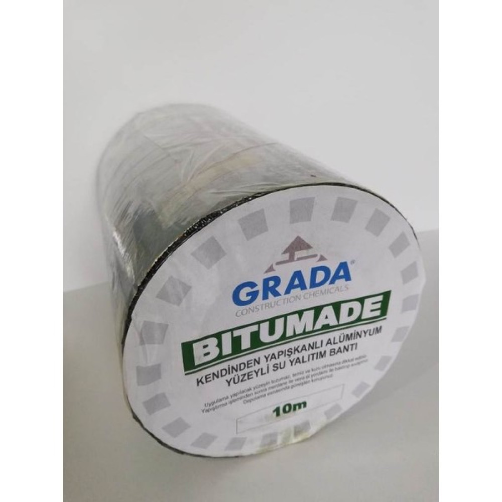 Grada Araç Ses ve Su Yalıtım Bantı Alüminyum Bitumade 15 cm / 10MT / Rulo Dış Cephe Yalıtım Malzemeleri Fiyatı
