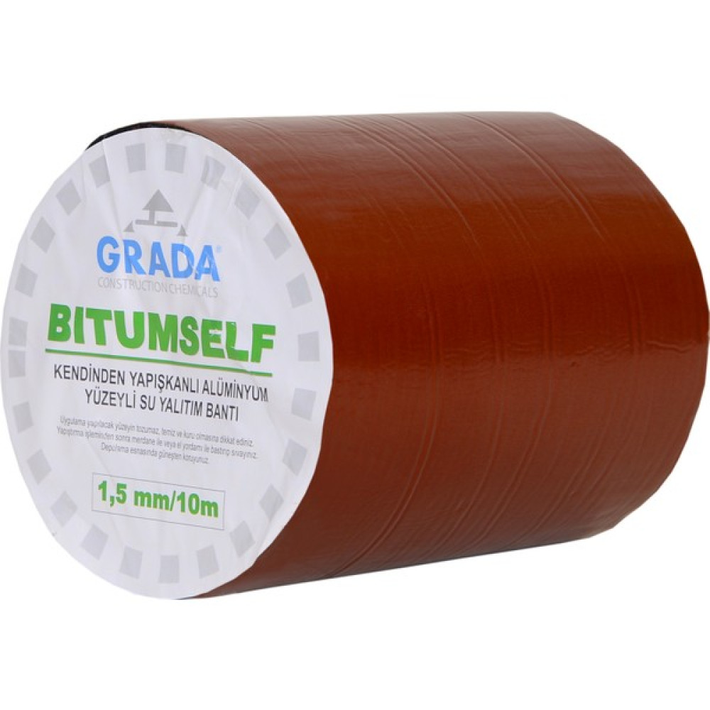 Grada Kırmızı Kaplı 30CM/10M Araç Ses ve Su Yalıtım Bantı Grada Bıtumself 1,5 mm - Tekli Dış Cephe Yalıtım Malzemeleri Fiyatı